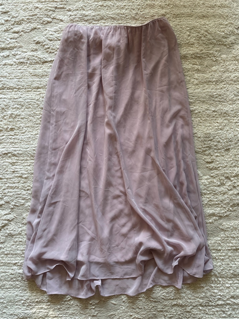 Alex Evenings Light Blush Chiffon A-Line Full Skirt Size M - Picture 4 of 6